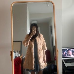 Real fur coat